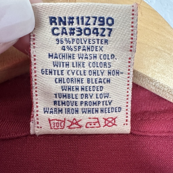 True Religion XXL Red Polo‎ Shirt Buddha Logo Y2K Streetwear Grunge Skate Core - Picture 9 of 11